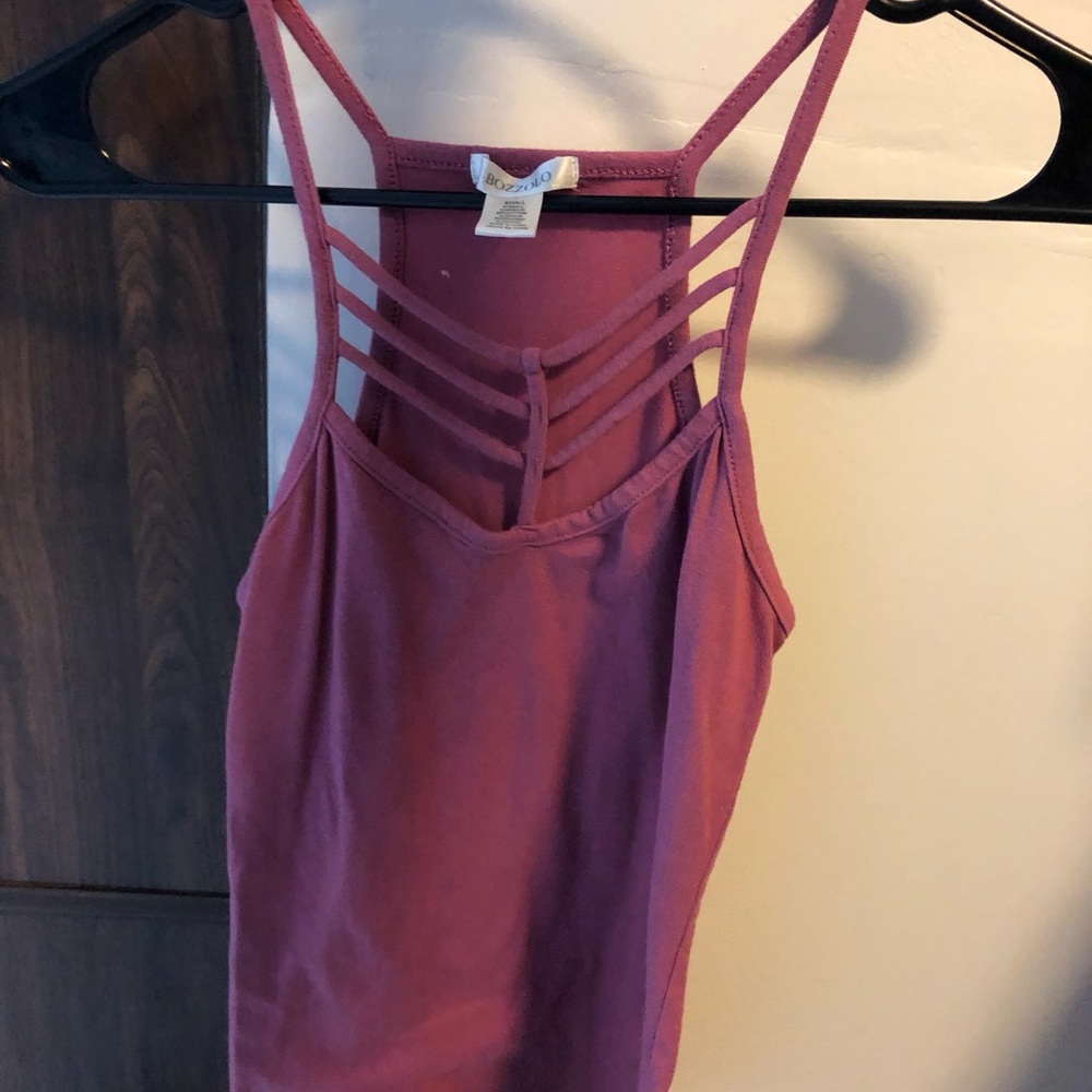 Dark pink tank top